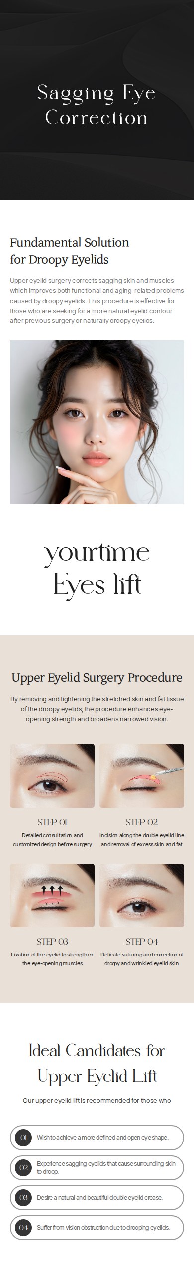 Sagging Eye Correction