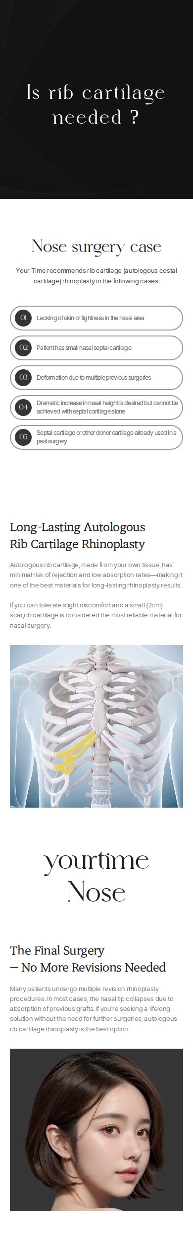 Is rib cartilage needed?